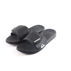 Quicksilver Slides Black - Mens Size 11 - Women's Size 12 - EUC